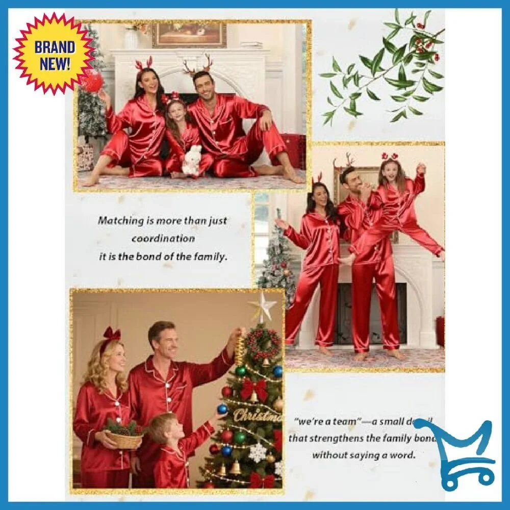 Silk Satin Pajama Set Long Sleeve Button Down Sleepwear 2 Piece